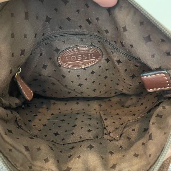 FOSSIL Morgan Traveler Leather Crossbody - Brown - Picture 12 of 13